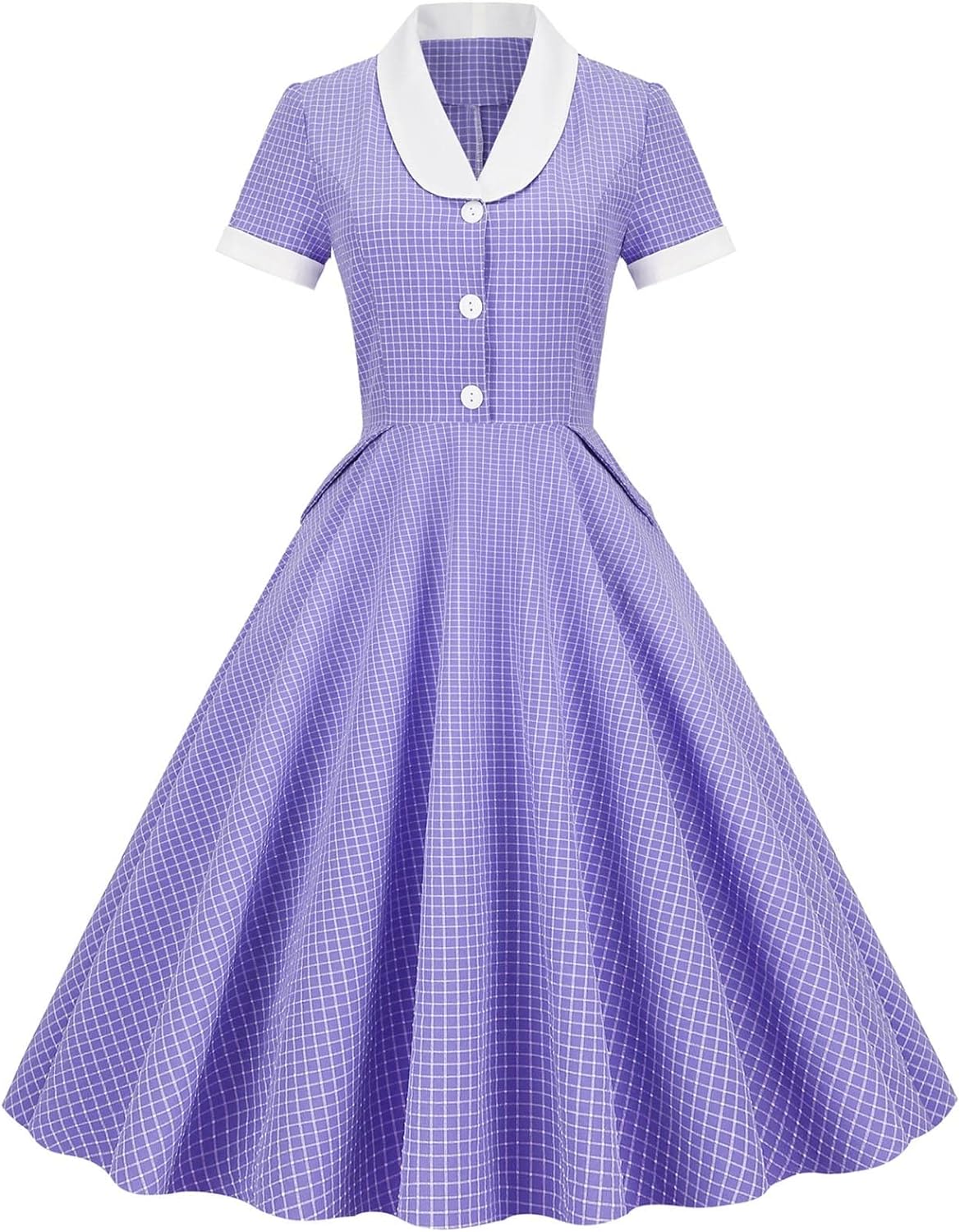 Vintage Dress for Women Short Sleeve Pink Dress Purple Cocktail Swing Dresses Navy Dresses Blue Dress Light Blue Dress White Dress Red Dress