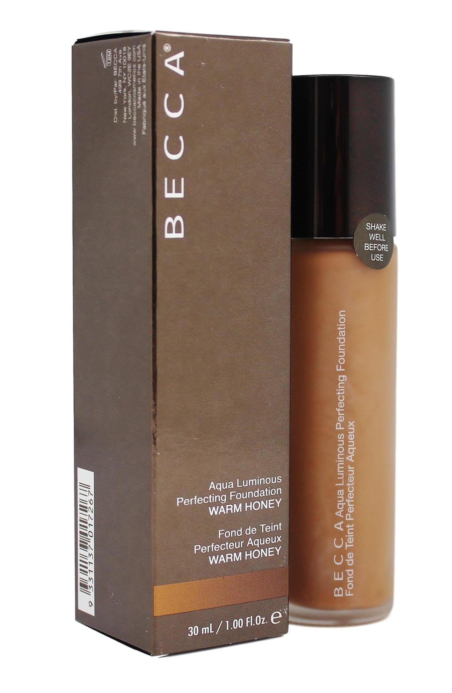 BECCA Aqua Luminous Perfecting Foundation- Warm Honey, 1 Ounce