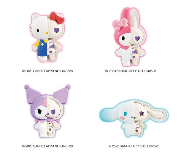Megahouse Kaitai Fantasy Sanrio Characters Purple Mix 4 Box - Japan