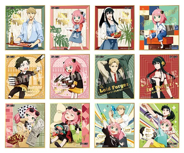 ENSKY Spy X Family Visual Shikishi Collection 12Pcs Complete Box