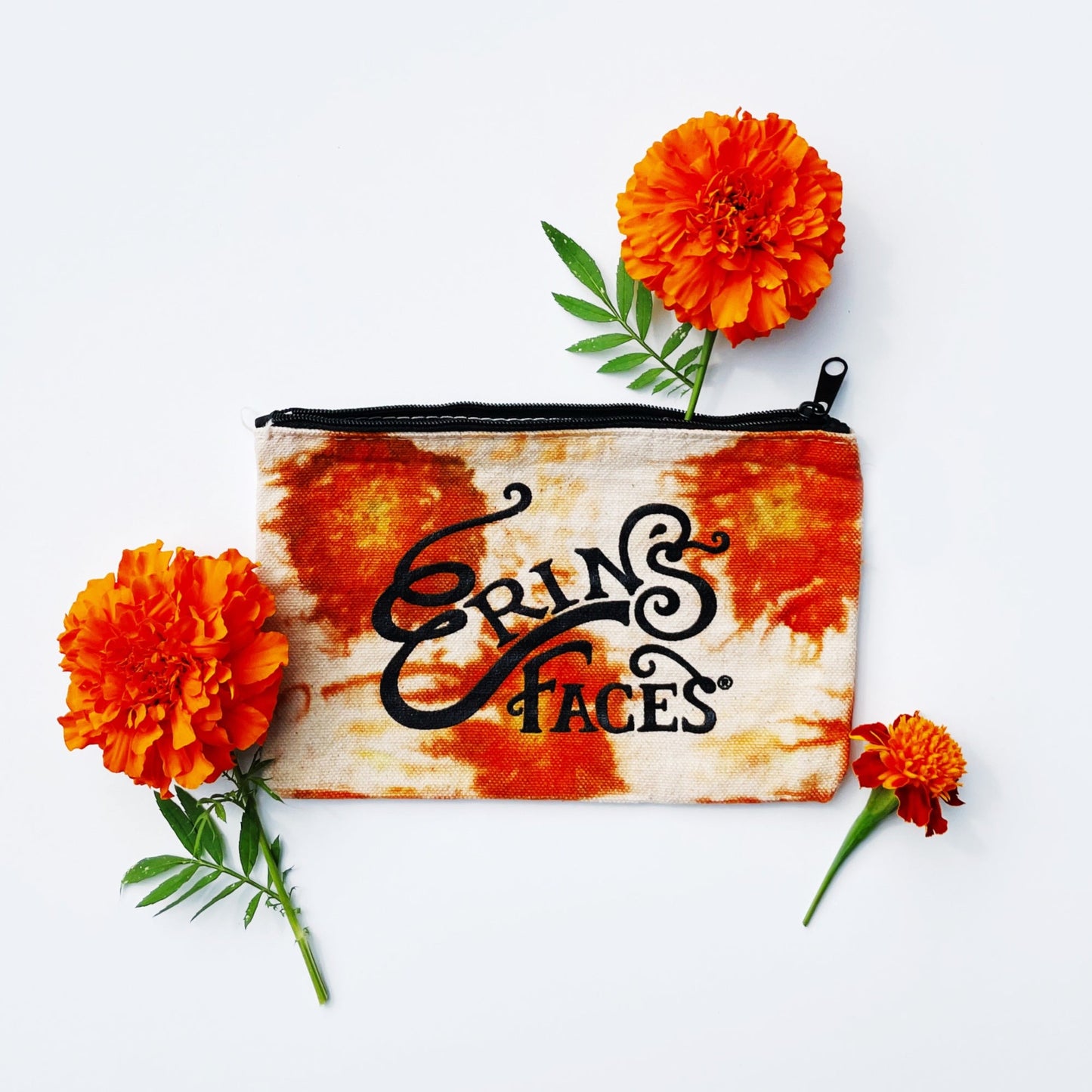 Erin's Faces Makeup Pouch X DyeKween - Marigold