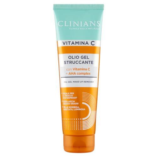 CLINIANS Make-up Remover Gel Oil with Vitamin C 125 ml (4.22 fl oz) [Italian Product]