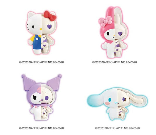 Megahouse Kaitai Fantasy Sanrio Characters Purple Mix 4 Box - Japan